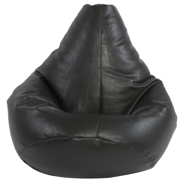 Bean Faux Leather Refillable Bean Bag Chair & Lounger