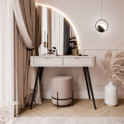 Omusa Dressing Table -QS with LED Mirror