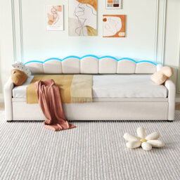 Upholstered Daybed with Trundle