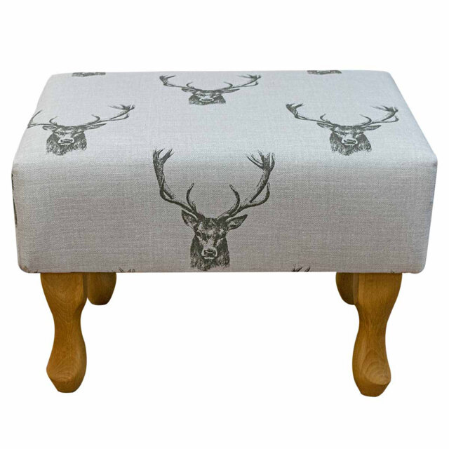 50cm Wide Rectangle Animal Print Footstool Ottoman