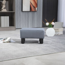 Andorra 40cm Wide Rectangle Solid Colour Footstool Ottoman