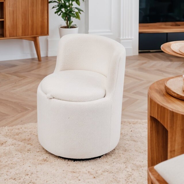 Upholstered Swivel Accent Chair