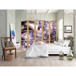 225cm W x 171cm H 5 - Panel Solid Wood Folding Room Divider