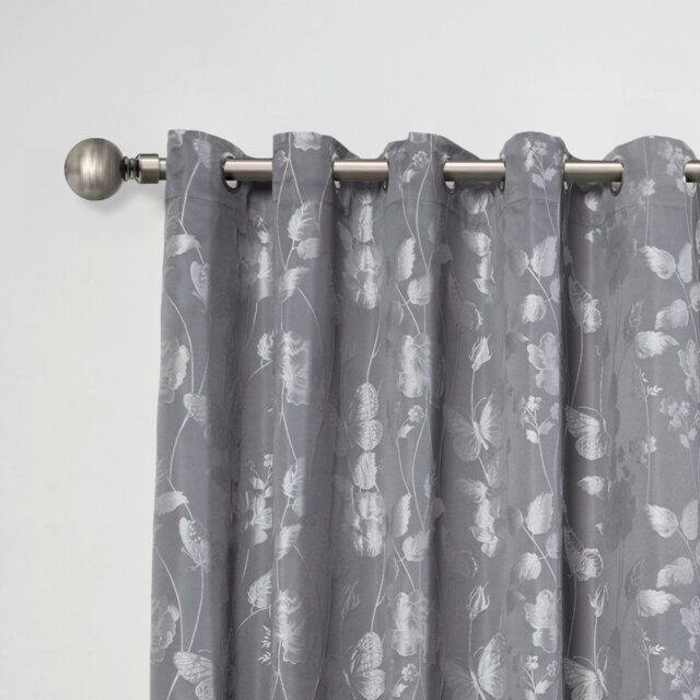 Abe Riegelsville Ball Extendable Eyelet Curtain Pole and Hardware Set