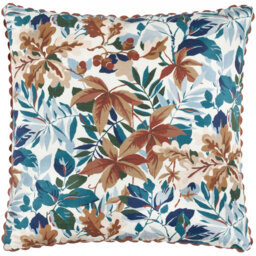Robins Wood Floral Orange Square Cushion Cover