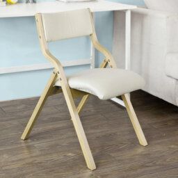 Aara 44cm H Solid Wood Side Chair in Light Grey