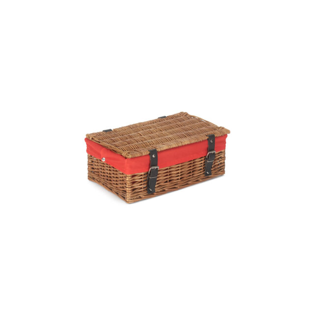 14 Inch Empty Wicker Hamper Basket - with Lining