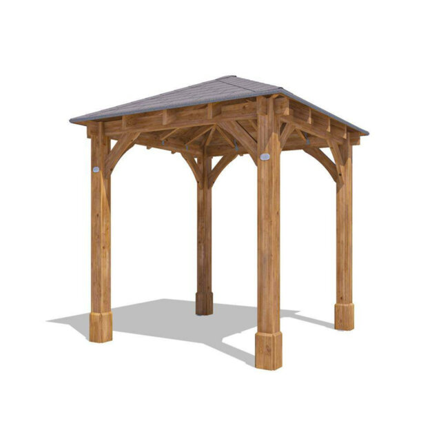 Dunster House Heavy Duty Wooden Gazebo 2.5m x 2.5m Pressure Treated Timber, Leviathan