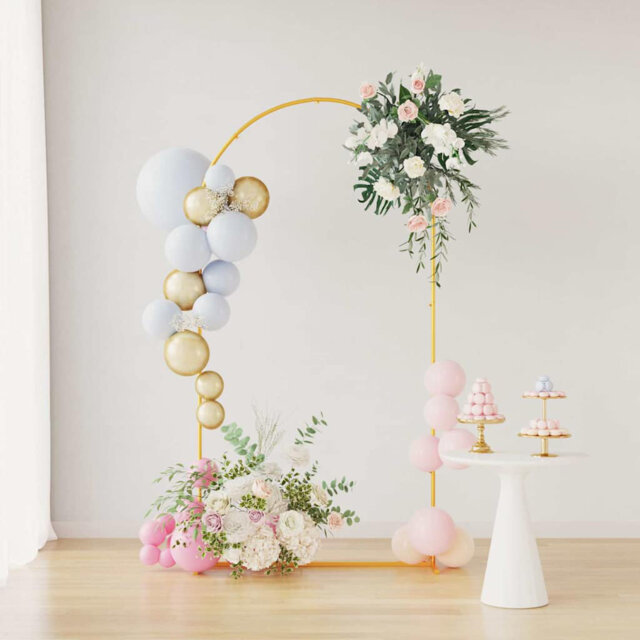 Vidaxl Wedding Arch Steel Garden Event Structure Ceremony Decoration Frame