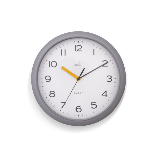 Acctim Rhea Non-Ticking Sweep Deep Profile Wall Clock 29cm