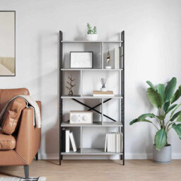 75cm W Steel Etagere Bookcase