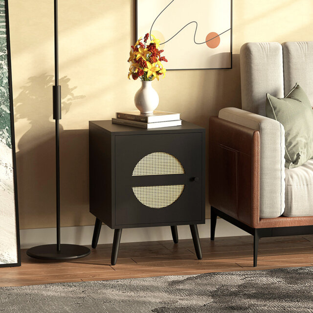 bedside table, living room table, locker with 2 compartments, bedside table with wooden legs for bedrooms, coffee table, side table with storage compa