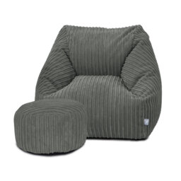 rucomfy Beanbags Big Kids Snuggle Chair - Large Corduroy Armchair for Kids & Teenagers - Home Furniture Living Room or Bedroom Seating - Machine Washa
