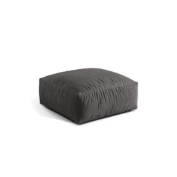 Carlens 106cm Wide Velvet Solid Colour Pouffe Ottoman
