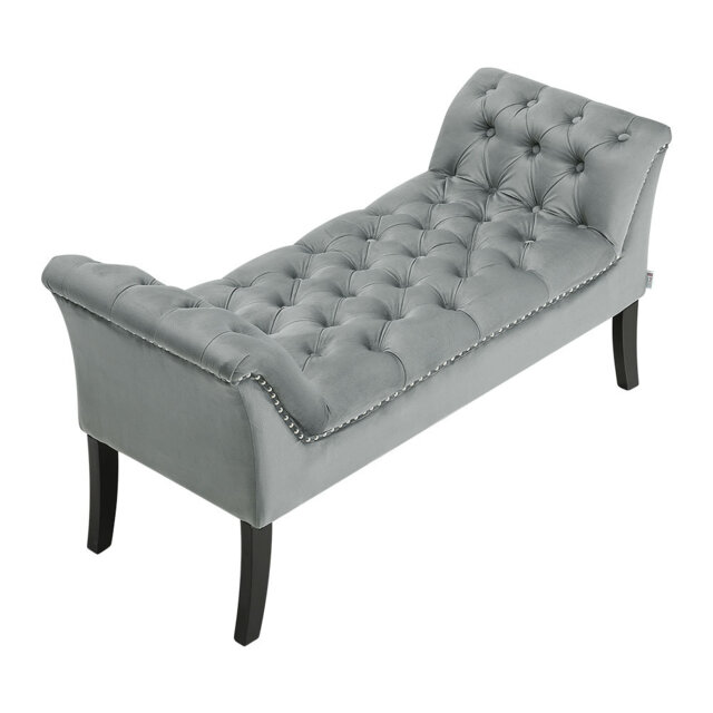 123cm Wide Rectangle No Pattern Footstool Ottoman