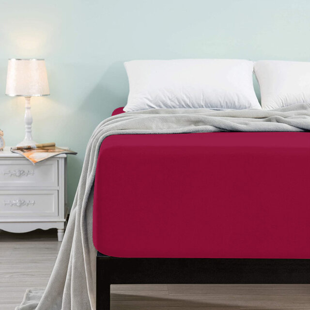Microfiber Brushed Deep 40cm Fitted Bed Sheet