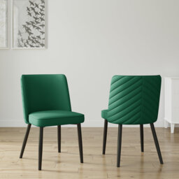 Aamarion 48cm H Polyester Blend Upholstered Upholstered Back Parsons Chair in Grey