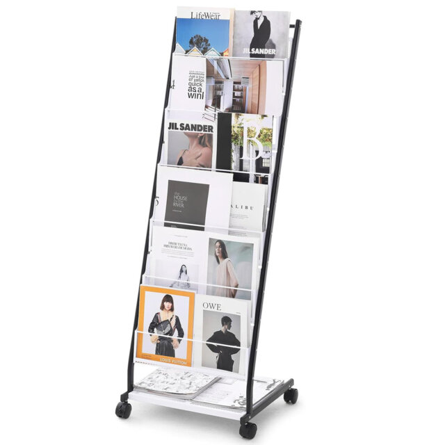 Metal Free Standing Magazine Rack