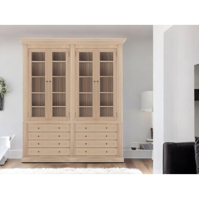 Manito 240cm H x 200cm W Library Bookcase