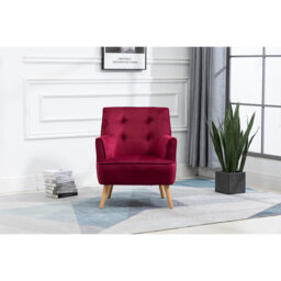 Khanna 70cm Wide Tufted Polyester Armchair
