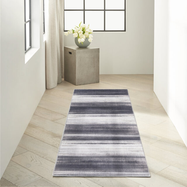 Flatweave Grey Rug
