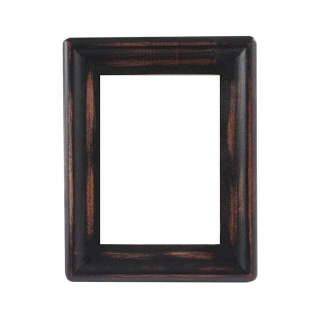 Rustic Picture Frame 5 x 7,Table Top or Wall Hanging Photo Frames with Glass Front(Black)