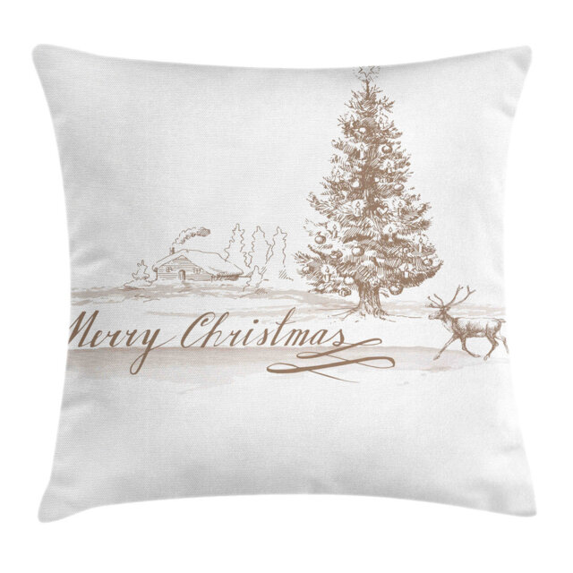 Skeggi Christmas Vintage Xmas Outdoor Cushion Cover
