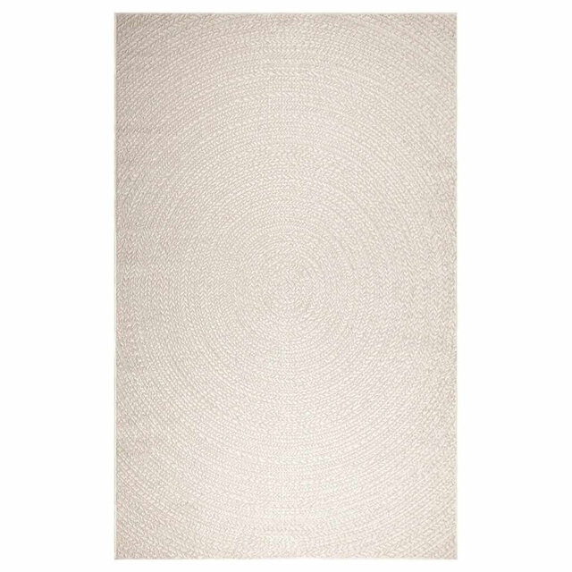 Rug ZIZUR Cream 200X290 Cm Jute Look Indoor And Outdoor