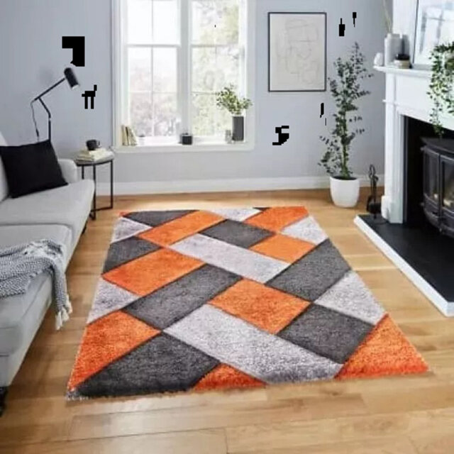Modern 3D Shaggy Rugs Geometric Carved Design Large Area Rugs Soft Thick Fluffy Rug For Living Room Bedroom Small Floor Mats