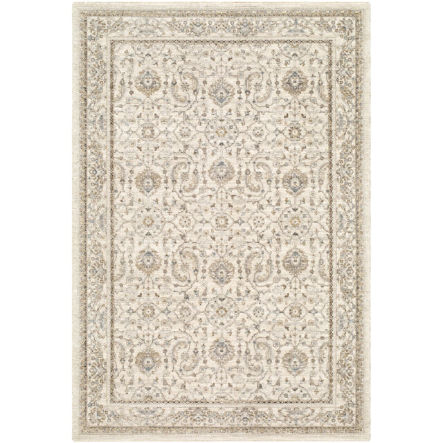 Arda-Vintage Brown Grey Taupe Traditional Boho Fringe Living Dining Bedroom Rug