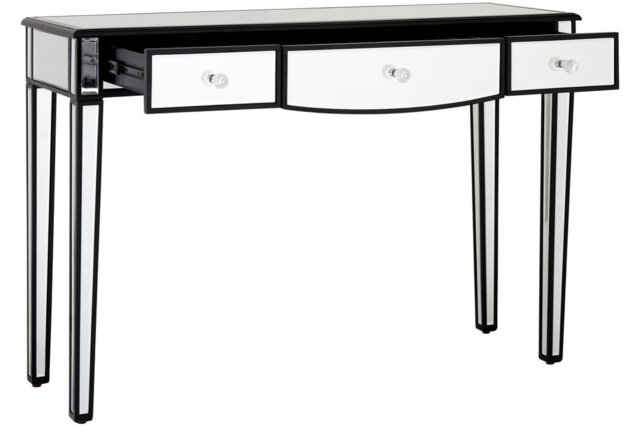120cm Glass Top Console Table