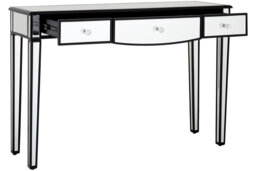 120cm Glass Top Console Table
