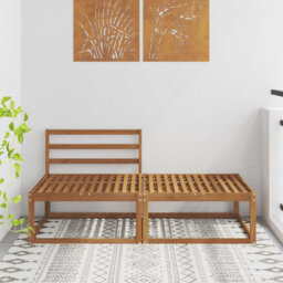 Sectional Sofa Units Natural Solid Acacia Wood Garden Furniture Balcony