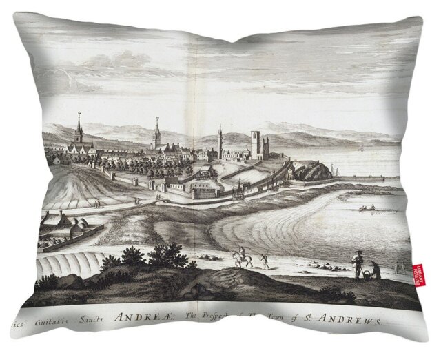 Illustration of St. Andrews British Library Cushion