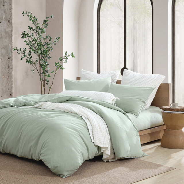 Cotton Blend 3 Piece Duvet Cover Set