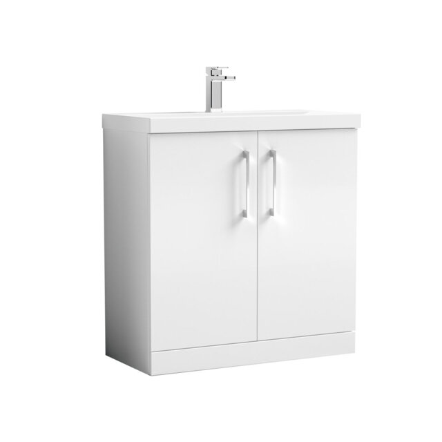 Arno 810mm Single Bathroom Vanity with Integrated Vitreous China Basin