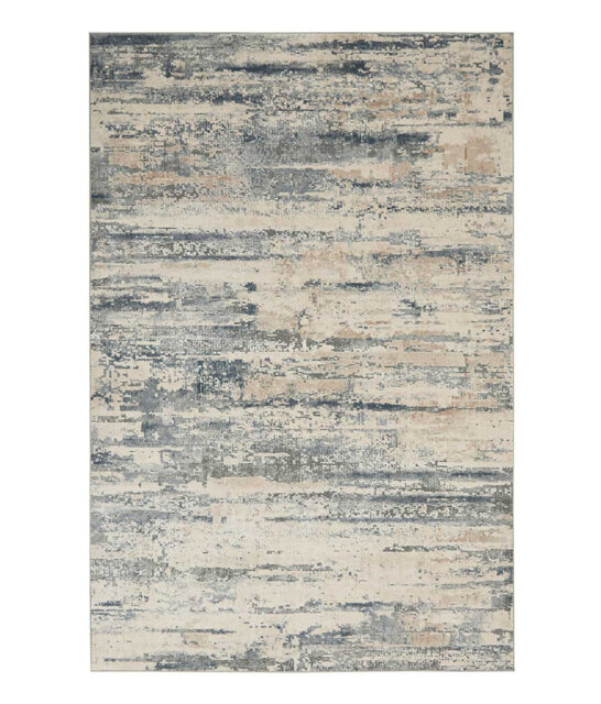 Beige Rug, 10Mm Thick Abstract Stain Resistant Rug, Luxurious Modern Rug For Bedroom, & Dining Room