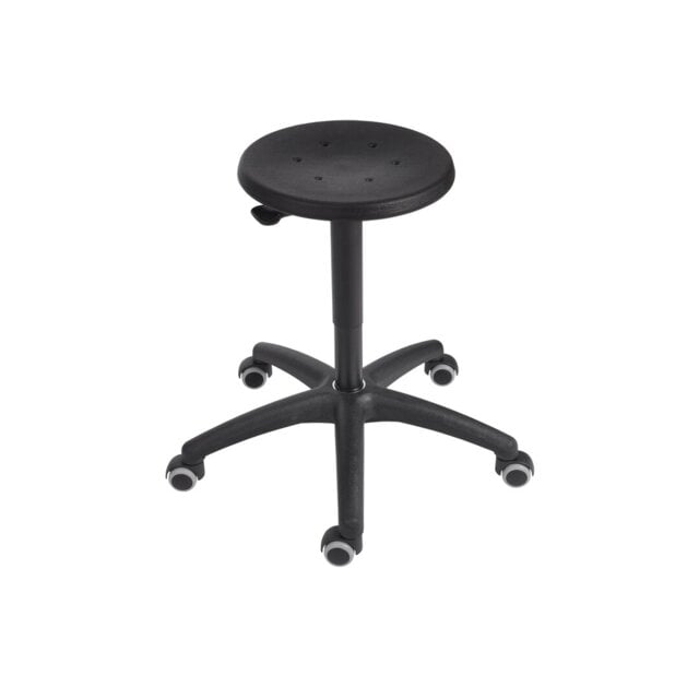 Height-adjustable office stool