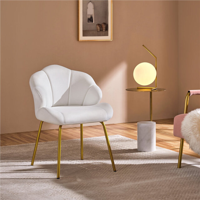 Aaliyiah Contemporary and Classic Velvet Accent Chair Backrest Tub Chair