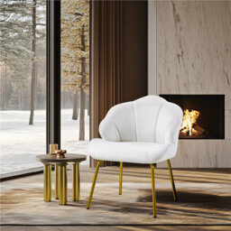 Aaliyiah Contemporary and Classic Velvet Accent Chair Backrest Tub Chair