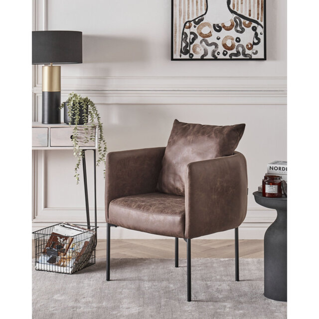MALMOS Faux Leather Armchair