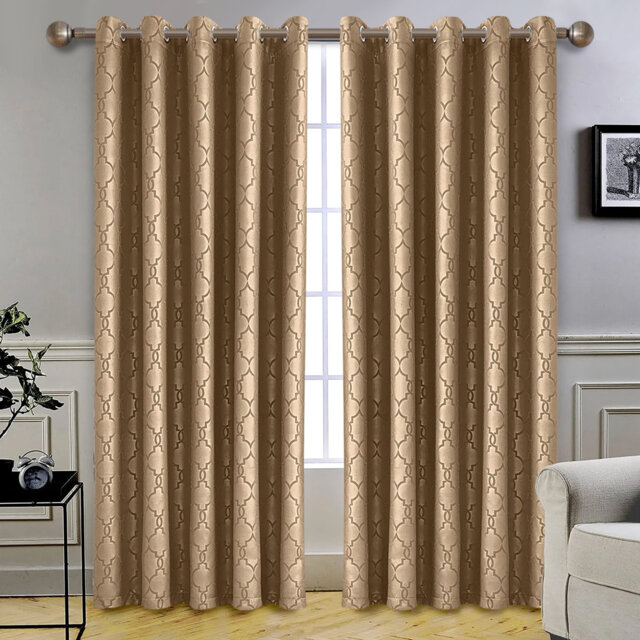 Kitson Blackout Eyelet Semi Sheer Window Curtain