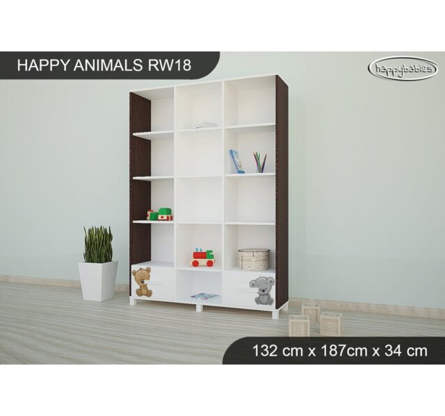 Happy Babies 177Cm H X 132Cm W Chip Resistant Kids Bookcase