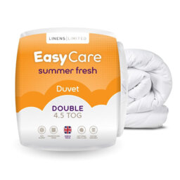 Linens Limited Easy Care Duvet, Made in the UK, All Year Round Quilt, Soft and Comfy, Polypropylene Hollowfibre, Machine Washable