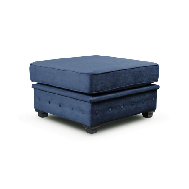 Allegra 84cm Wide Tufted Rectangle Solid Colour Footstool Ottoman