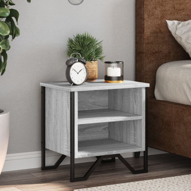 Borough Wharf Bedside Cabinet Brown Oak 40X30x40 Cm Engineered Wood