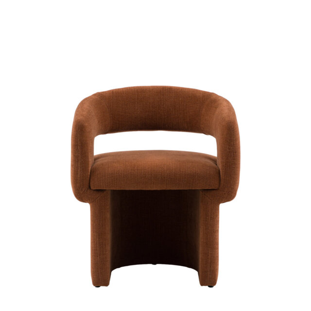 Polyester Blend Upholstered Accent in Red