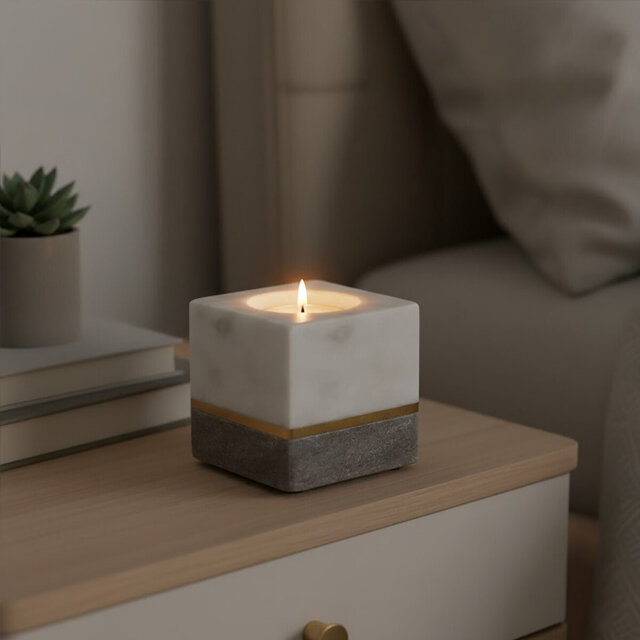 Roisin Stone Tabletop Tealight Holder