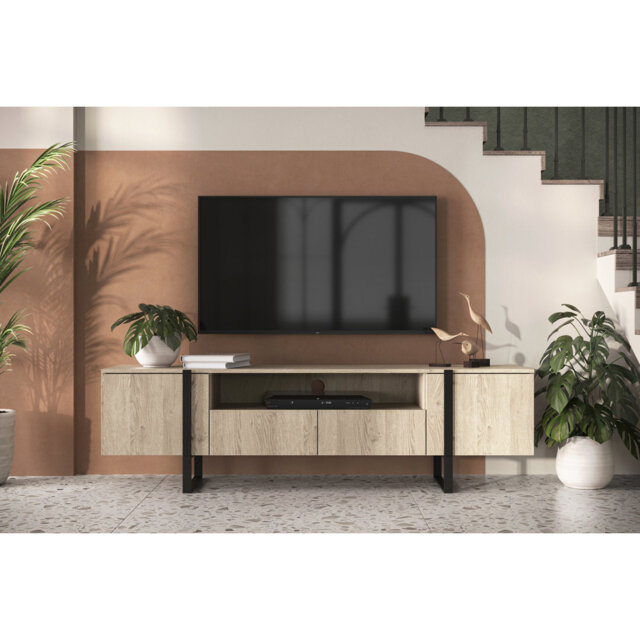 "Alexzandyr Unfinished TV Stand for TVs up to 55"""