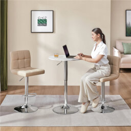 Round Metal Base Dining Table